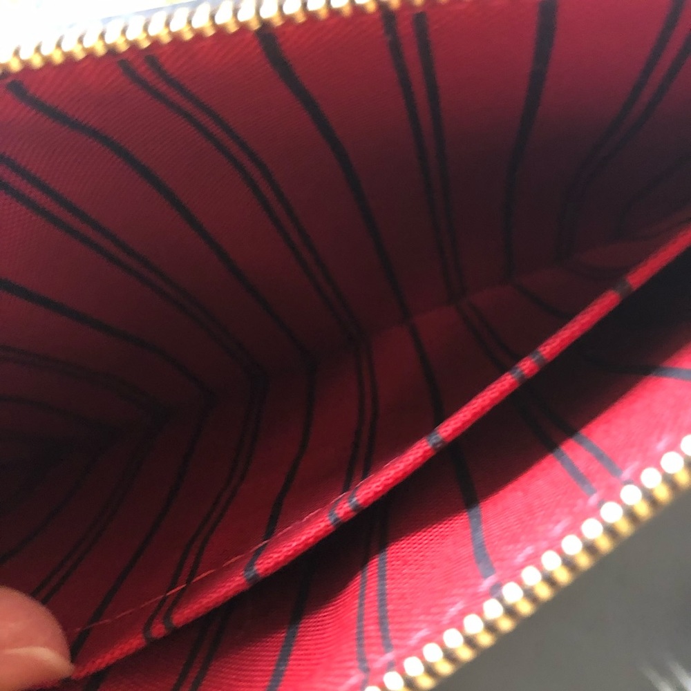SOLD💚AUTHENTIC NEVERFULL GM DAMIER EBENE POUCH - Picture 8 of 8